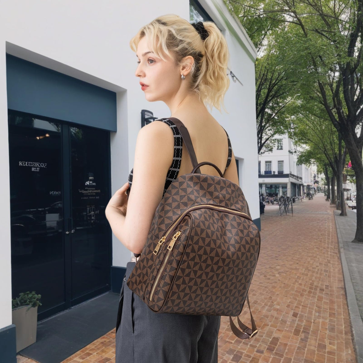 Womens Backpack Purse Leather Anti-theft Large Fashion Designer Travel Backpack Bag Men's Backpack Shoulder Bags