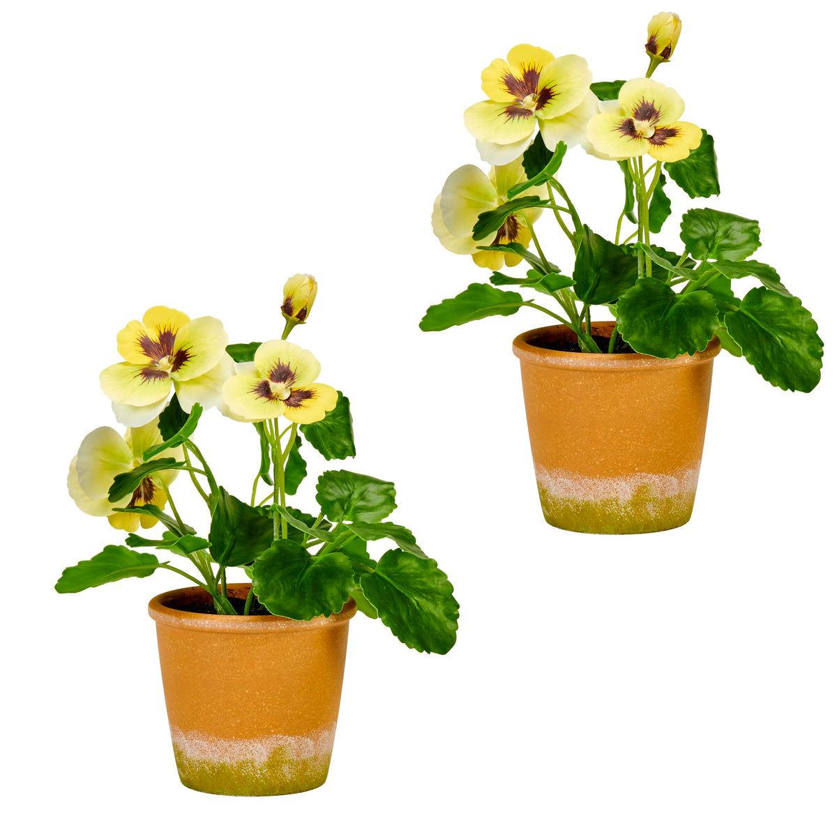 Worth Imports 10" Yellow Pansy in 4" Pot