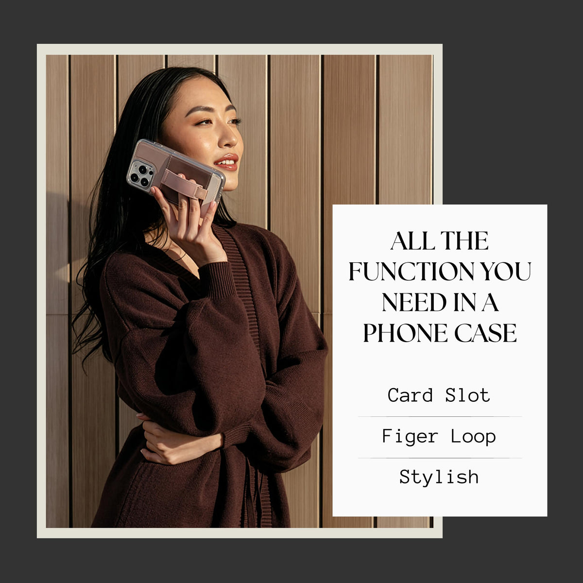 Walli Cases for iPhone 17 Pro Max Case Aesthetic Wallet Phone Case Card Holder, Securely Holds up to 2 Cards - Cute, Trendy Phone Cover for Women, fits iPhone 17 Pro Max, with Kickstand & Finger Strap