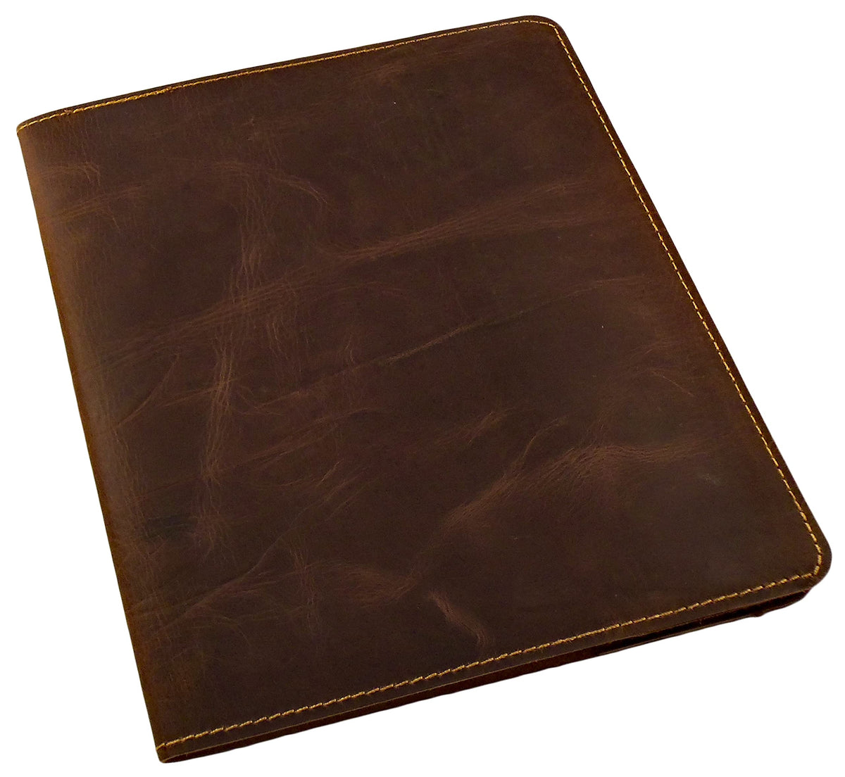 Rustic Ridge Refillable Leather Composition Notebook - Composition Notebook Cover - Leather Notebook Cover - Fits Moleskine XL 9.75" x 7.5" (Vintage Brown)