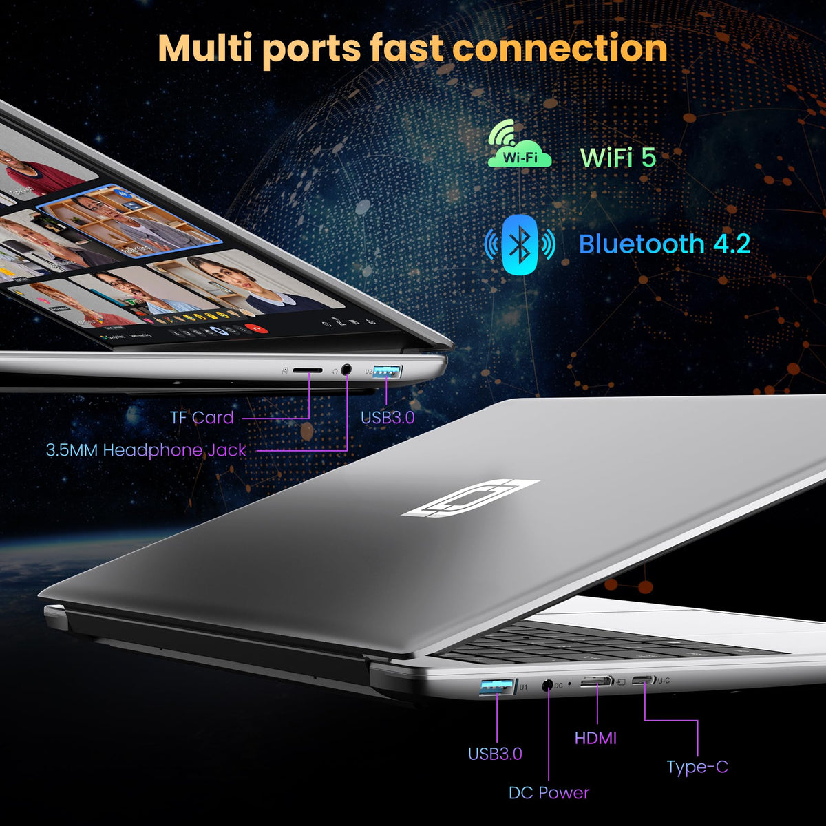 jumper 15.6" FHD Laptop, 12GB RAM 640GB Storage Expandable to 512GB,1 Year Office 365, Numeric Keyboard, HDMI, WiFi5, BT4.2,38Wh Battery, Windows 11 Laptop for Business and Student