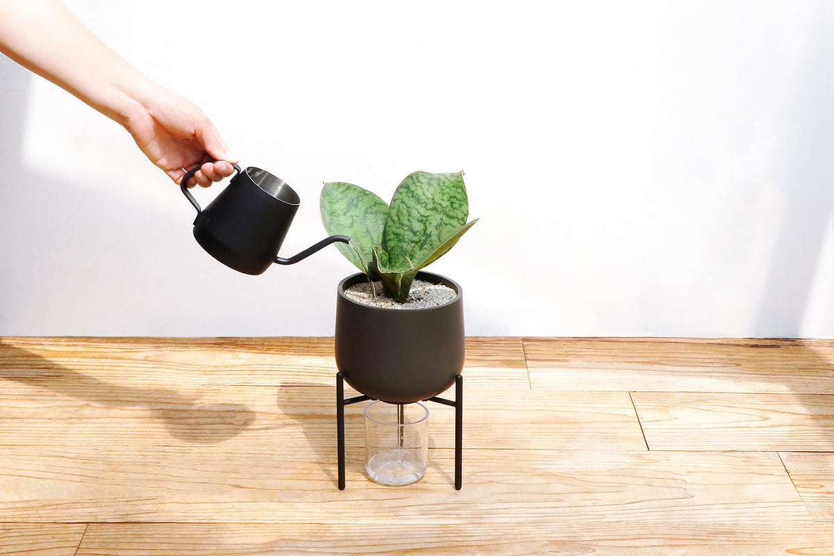 KINTO 29233 Plant Pot 8.3 inches (211_135 mm) Dark Gray Stand Type Pot