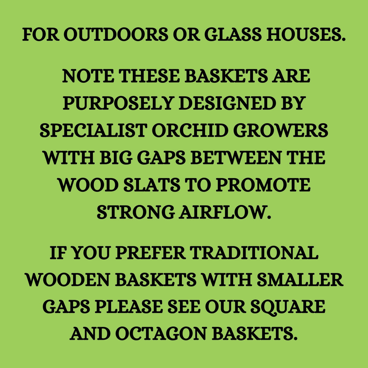 DESQUIGGLE 2 Rustic Specialist Orchid Baskets with Hangers for Outdoors, Lotus Flower Shape, 1 is 10 Inches Wide, 1 is 8 Inches, Orchid Tree Hanger