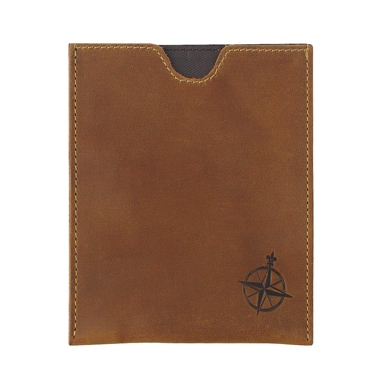 WANDERINGS Leather Passport Holder – Travel - Handmade Genuine Leather Wallet with Passport Pocket and Card Slots - RFID Blocking for Security Against Data Theft