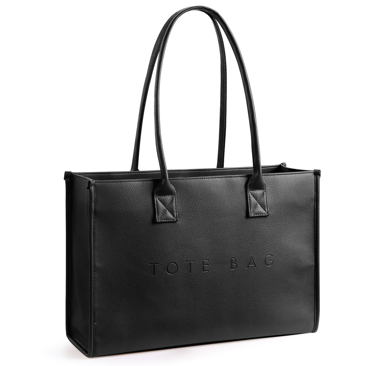 KALIDI Oversize Pu Leather Tote Bag Women Weekender Bag Shopper Handbags Purses with Top Handle