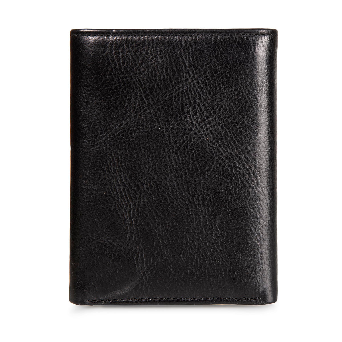 Lucky Brand Men's Smooth Leather Trifold Wallet - with RFID Blocking Lining, 6 Card Slots and Large Bill Pocket- Black