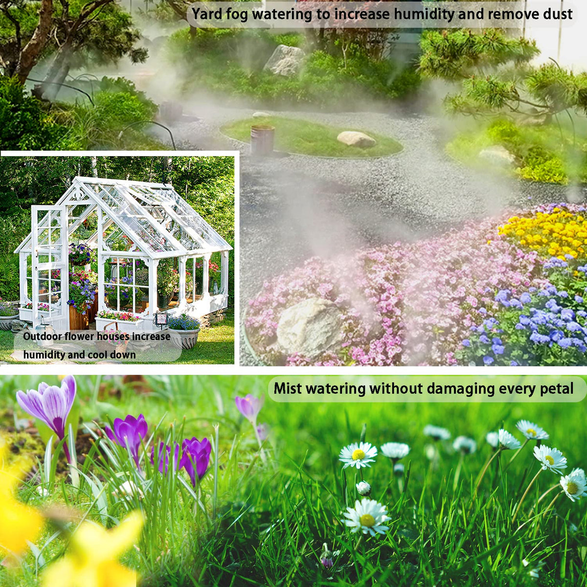 160Ft Drip Irrigation System with Water Timer for Garden, Main Water Hose ID 1/2inch 30Ft, 1/4in 130Ft, Sufficient Water Pressure, Irrigation Dripper Waterflow Evenly, Easy DIY Garden Watering System