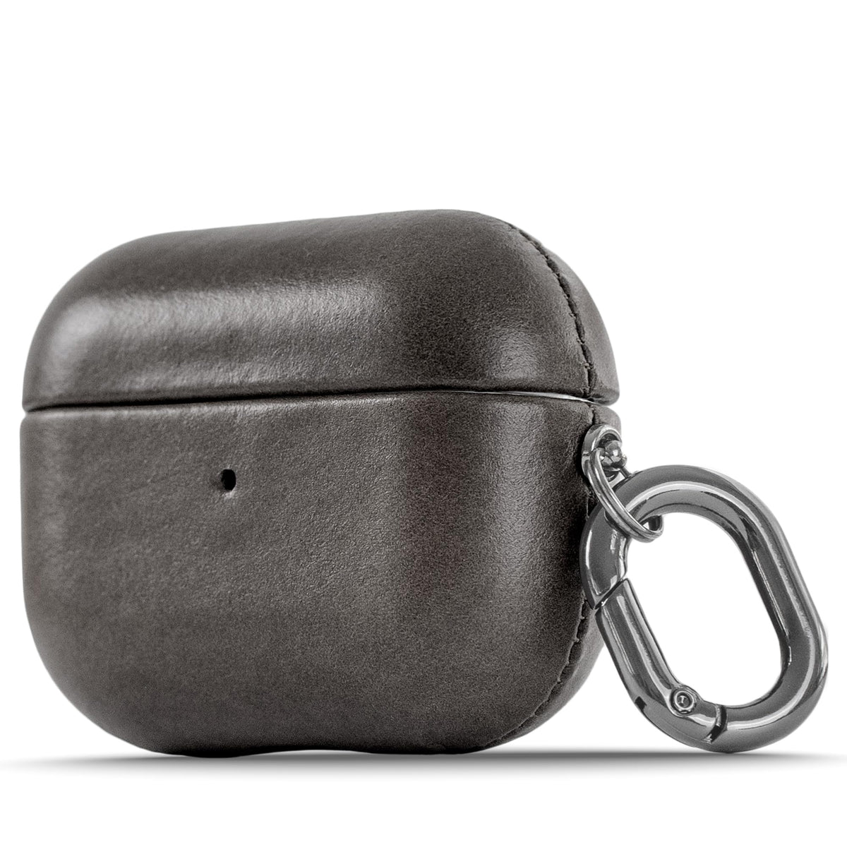Le Pelle - Handcrafted Premium Italian Leather Case - for AirPods Pro (2nd Generation ONLY) - Two-Tone Effect with Unique Patina Over Time - Graphite Black