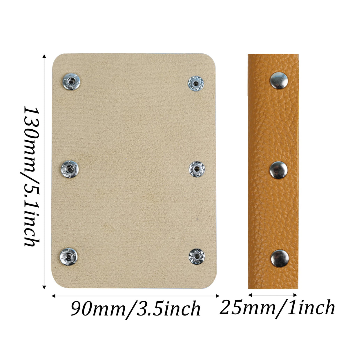 bociloy 2PCS Leather Handbag Handle Wrap Covers, Purse Wallet Strap Protector Pads, Soft Grip for Tote Bag Suitcase Travel Shopping Bag Craft Making Supplies, Brown