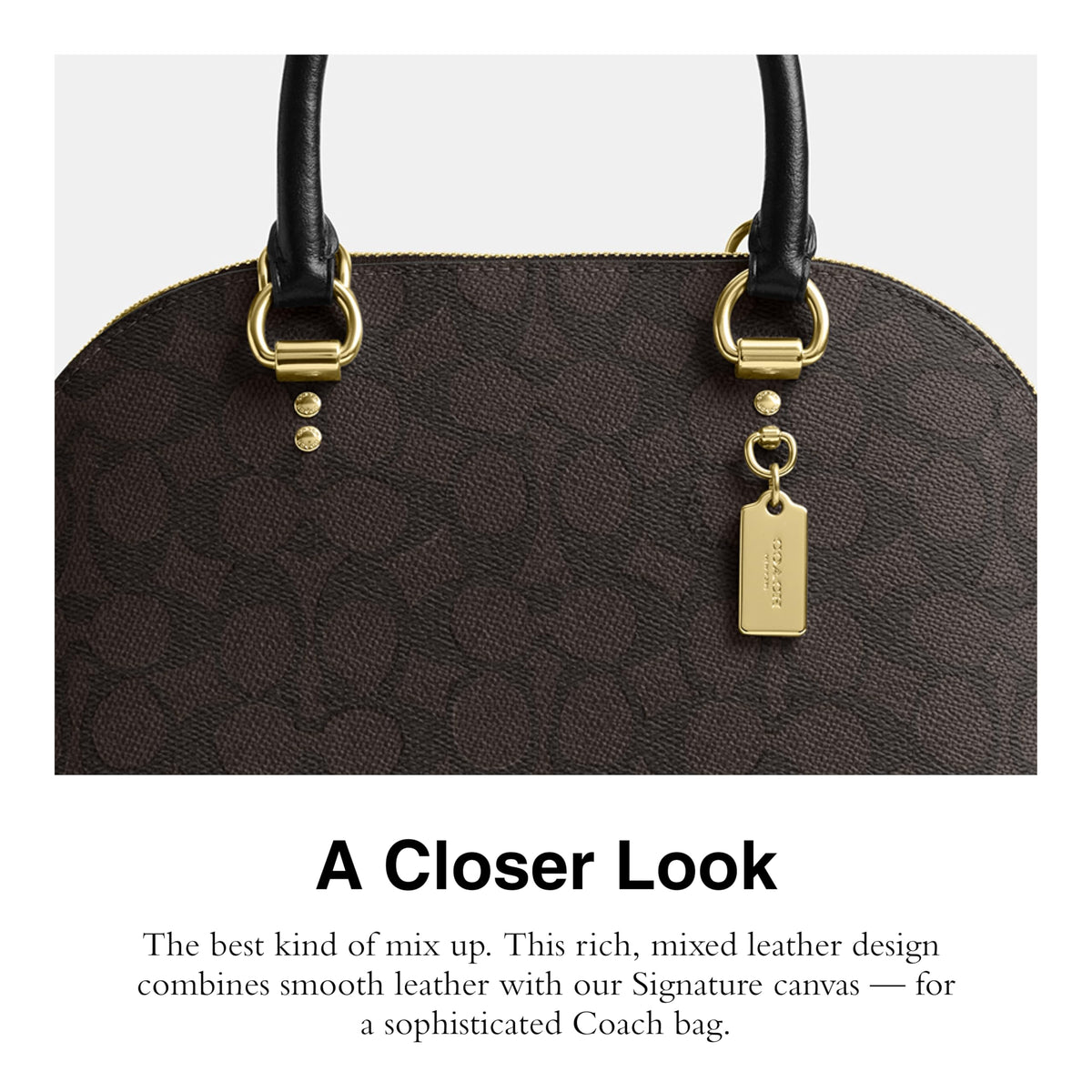 Coach Katy Satchel in Signature Canvas