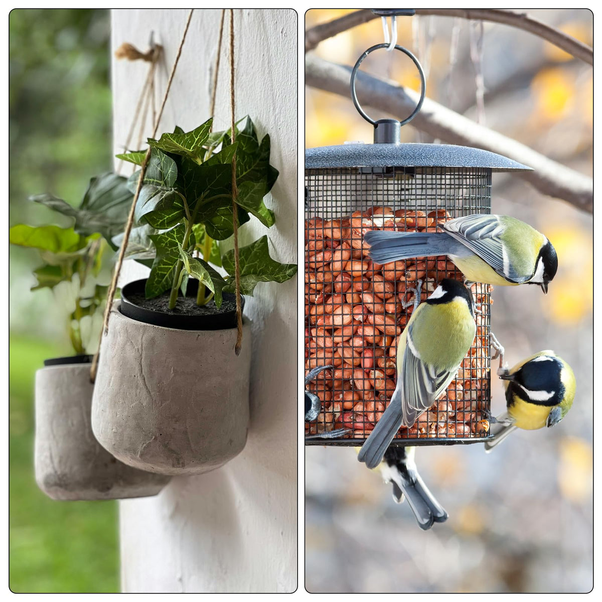 PATIKIL Plant Hanger, 2 Pcs Pulley Retractable Hanging Flower Basket Hook Indoor and Outdoor Plant Pots Holder, for Planters, Flower Basket, Wind Chimes, Lanterns, Bird Feeders, Green