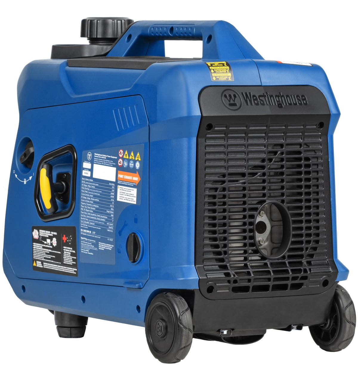 Westinghouse 4000 Peak Watt Super Quiet Portable Inverter Generator, Remote Electric Start with Auto Choke, RV Ready 30A Outlet, Gas Powered, CO Sensor, Parallel Capable