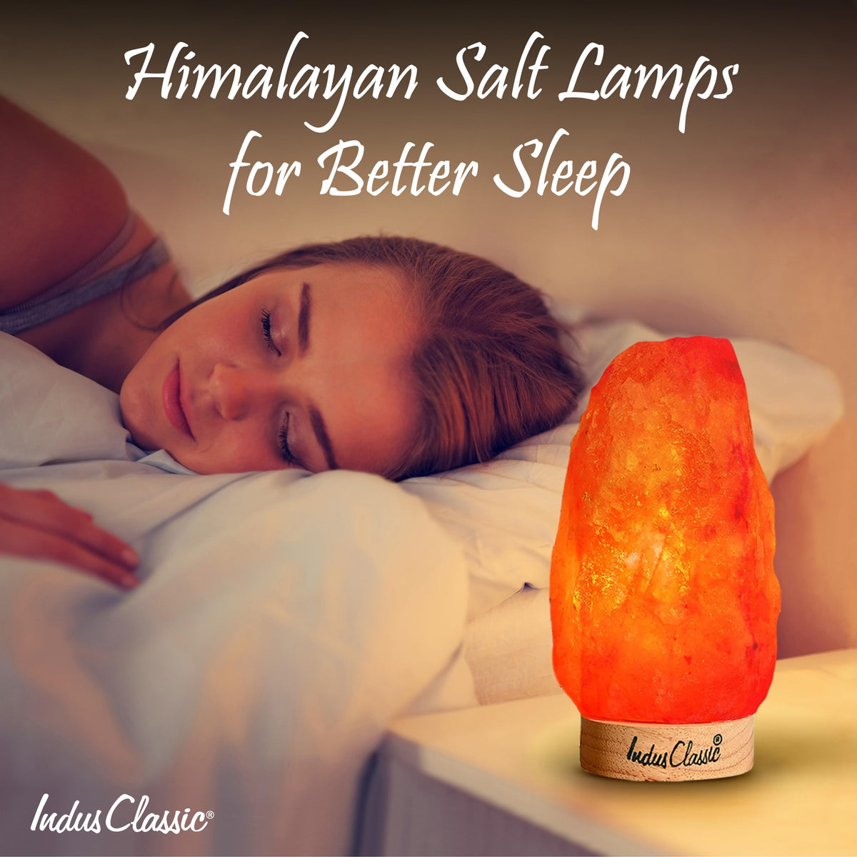 IndusClassic LN-02 Himalayan Pink Crystal Rock Salt Lamp 4~7 lbs with Dimmer Control Switch, Quality Gift Packaging