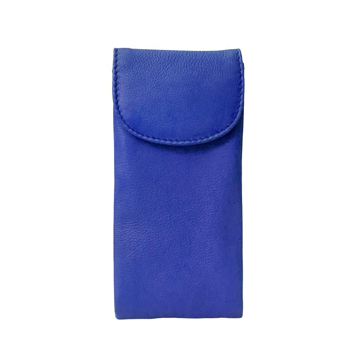ili New York Double Flap Leather Eyeglass Case, Soft & Slim 2-in-1 Dual Glasses Pouch for Sunglasses and Reading Glasses for Men and Women