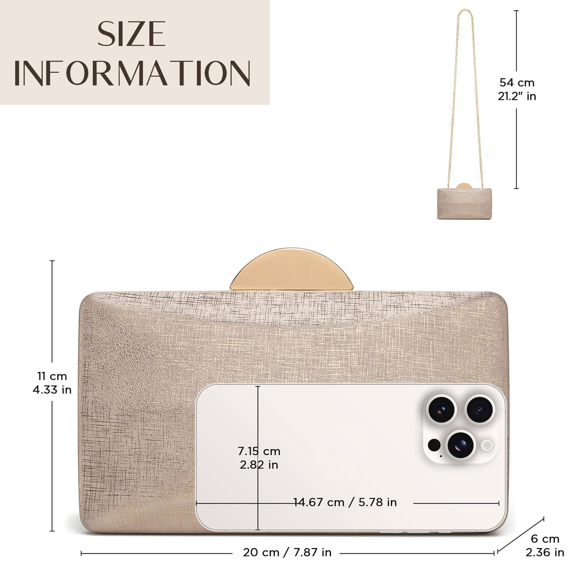 CHUNLI Clutch Purses for Women, Evening Handbags Crossbody Bag with Chain, Sparkly Clutchs for Formal Cocktail Prom Party