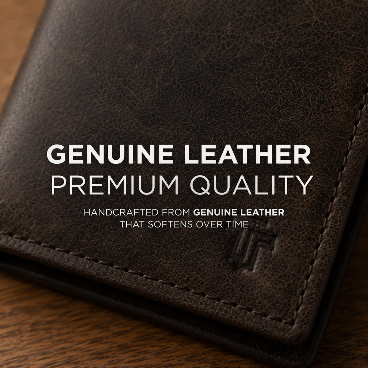 TRUTANN Leather Wallet – TrifoldCard Holder | Real Genuine Leather Mens Wallet | RFID Secure | Fits 8 Cards | Tap to Pay Feature | Quality Credit Card Holder (Brown)