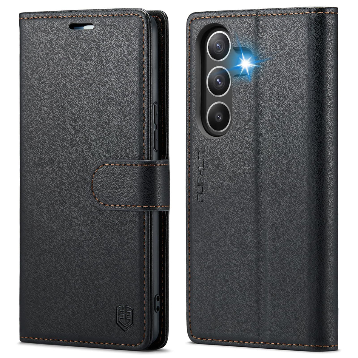 Wallet Case for Samsung Galaxy S26 Plus/S26+ 6.7", RFID Blocking Credit Card Holder, PU Leather Folio Flip Kickstand Protective Shockproof Cover for Galaxy S26 Plus (Black, Samsung Galaxy S26 Plus)