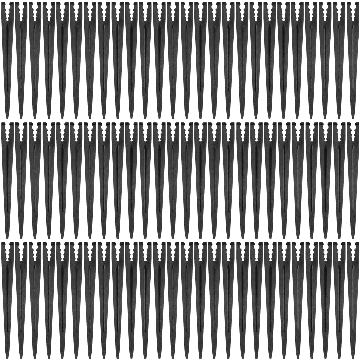 Gardrip 100 Pieces Drip Irrigation Support Stakes for 1/4 Inch Tubing: 1/4'' Drip Tube Holder Stakes for Irrigation Hose Emitter Support Greenhouse Garden Vegetable Flower Beds Herbs Growing