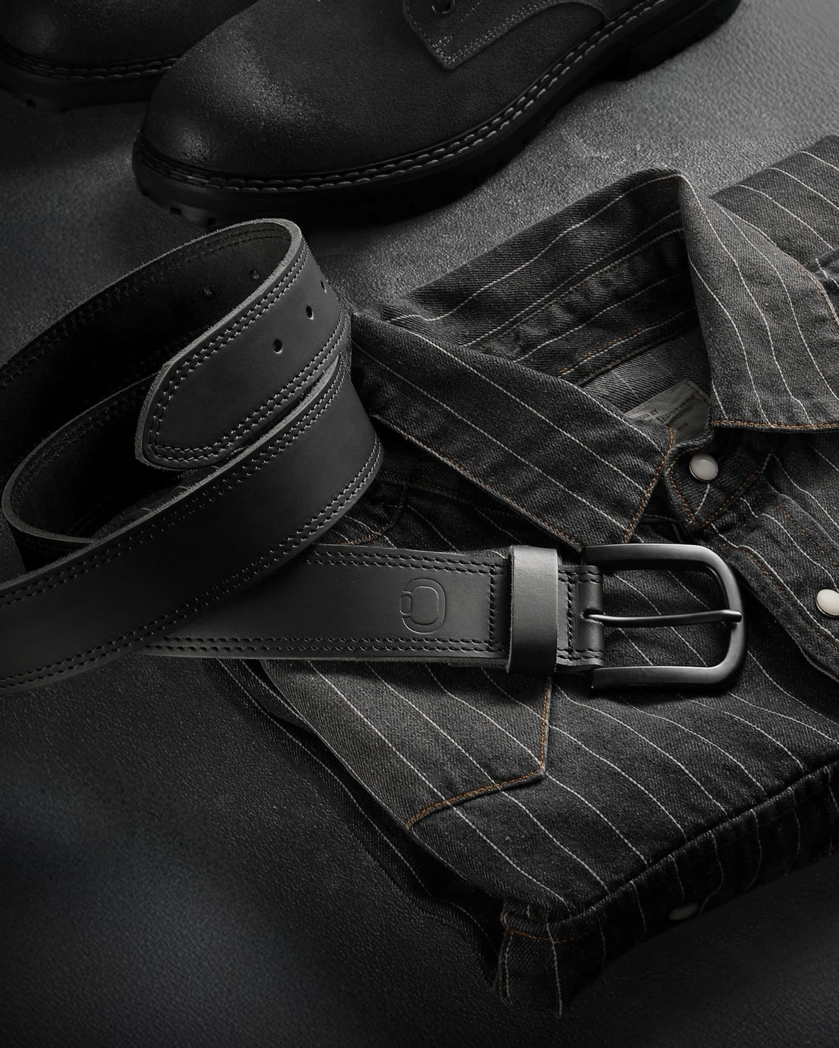 CHAOREN Full Grain Leather Belt for Men, Work Belts for Men Heavy Duty, Daily Wear for Jeans Pants