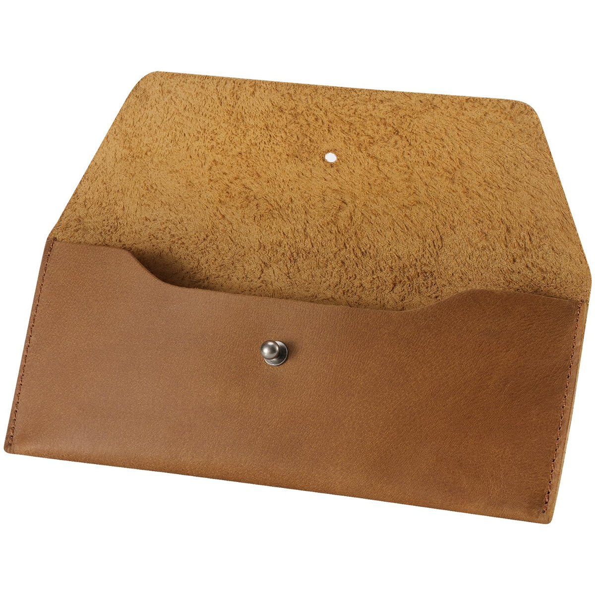 Ringsun Genuine Leather Cash Envelopes, Reusable Budget Envelope, Retro Clutch for Men & Women, Minimalist Wallet, Bourbon Brown