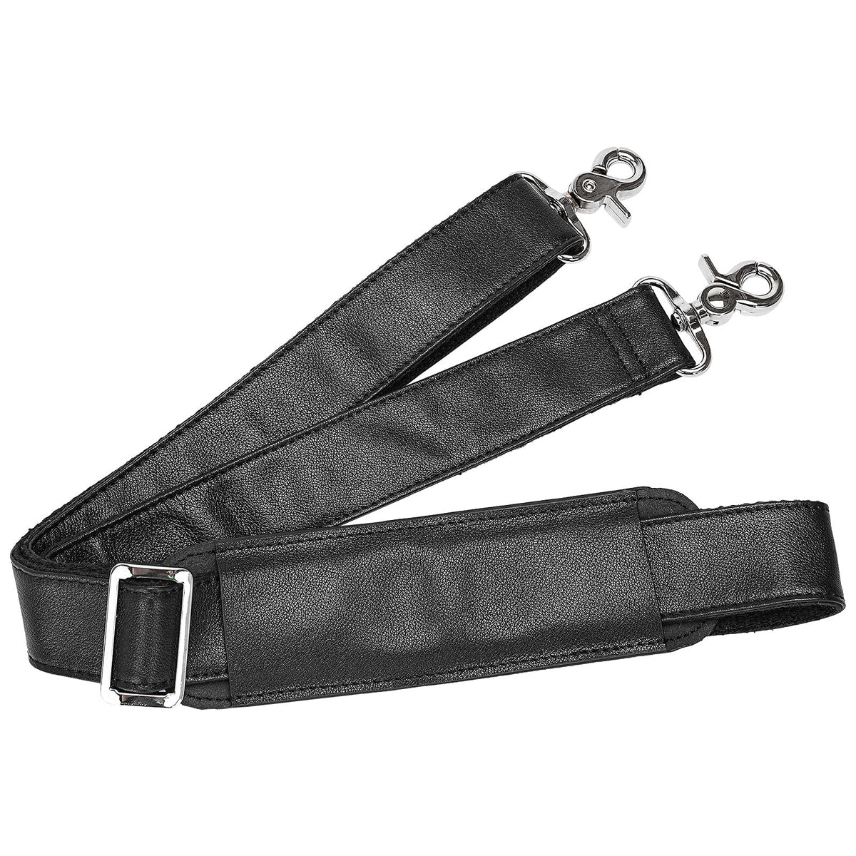 Masa Kawa Full Grain Leather Shoulder Strap - Replacement Bag Straps for Laptop Briefcase, Messenger, Duffel, Crossbody, Travel Bags