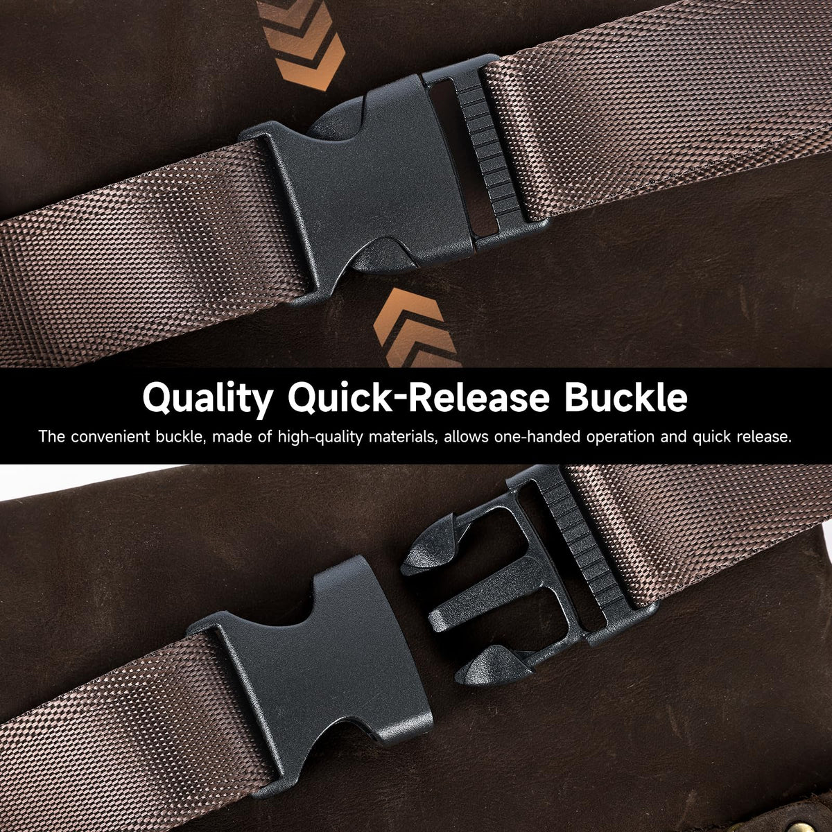 NIUCUNZH Genuine Leather Fanny Pack for Men Small Belt Bag Women Slim Waist Purses Sling Crossbody Bags for Running Hiking Travel