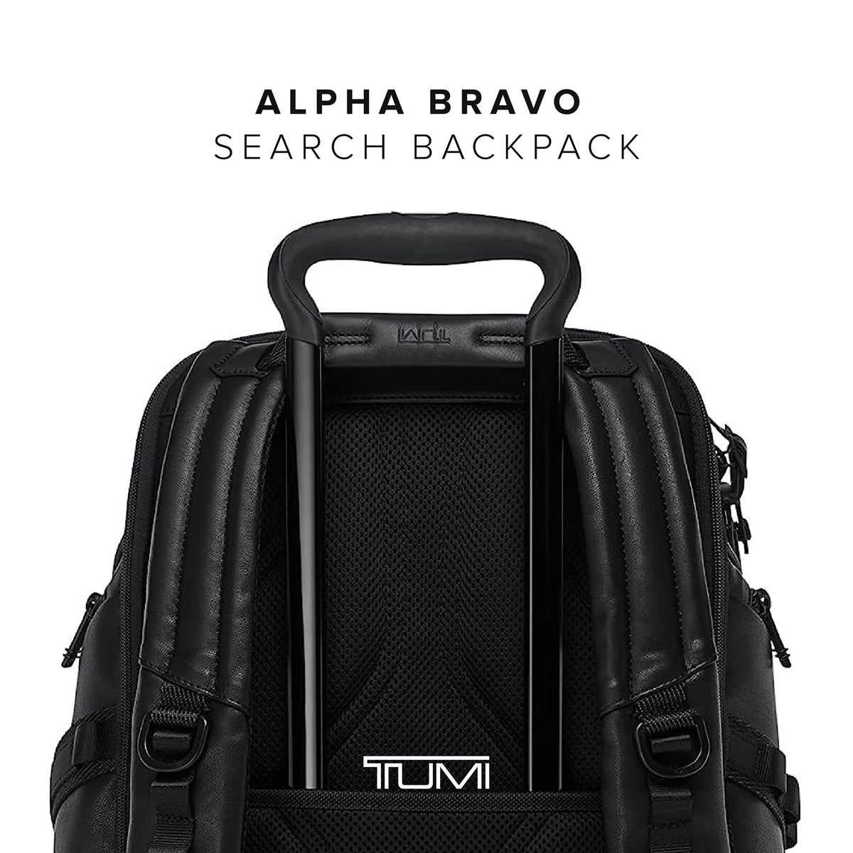 TUMI - Alpha Bravo Search Backpack - Laptop Backpack for Men & Women - Backpack for Work & Travel - 17.0" X 14.0" X 8.3" - Black Leather