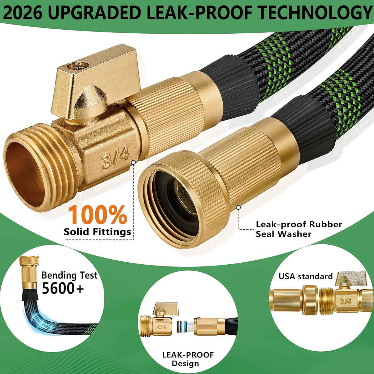 25 ft Garden Hose, Flexible Ultra Lightweight Durable Garden Hose, Kink-Free Water Hose with 10 Function Sprayer - Non-Shrinking Garden Hoses, Easy to Store,All-Weather, Car Washing Pipe Garden Hoses