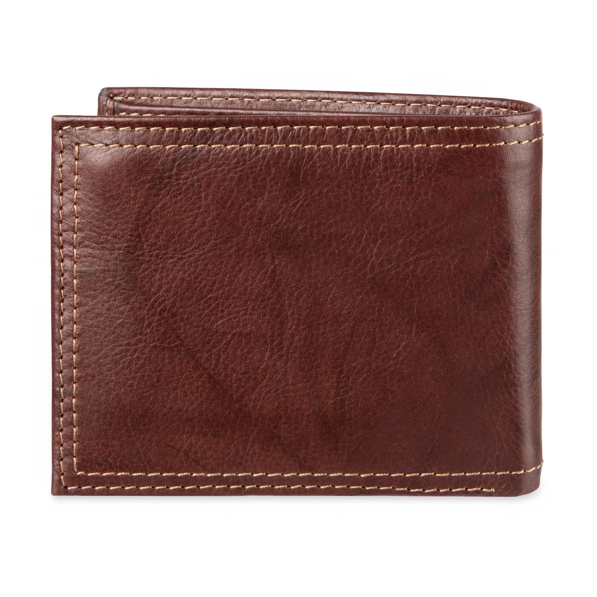 Dockers Men's Rfid Blocking Extra Capacity Leather Bifold Wallet, Brown, One Size