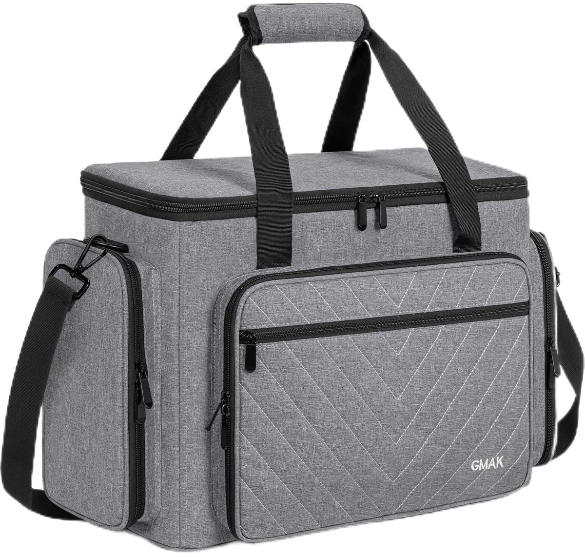 GMAK Sewing Machine Carrying Case, Sewing Machine Tote Bag with Removable Padding Pad, Universal Carrying Tote Storage Bags Stitching Case with Pockets for Most Standard Brother, Singer, Janome