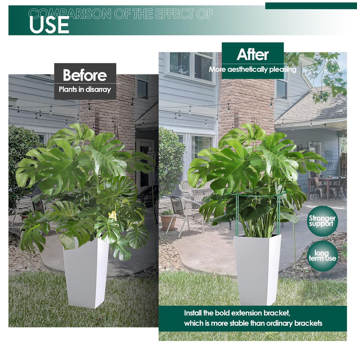 LKSSZS 12 Pack 24 inch Plant Support Stakes, Half-Round Metal Garden Flower Stakes, Large Peony Support Ring and Cage for Indoor and Outdoor Plants, Hydrangea, Tomato, Rose, Monstera with Plant Ties
