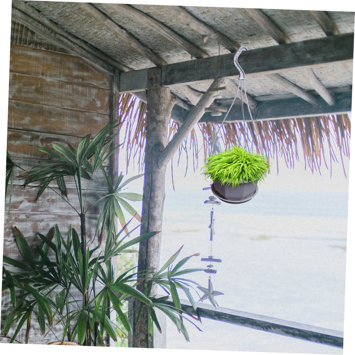 BESTonZON 60pcs Chlorophytum Hook Railing Planter Plant Wall Decor Indoor Plant Hanger