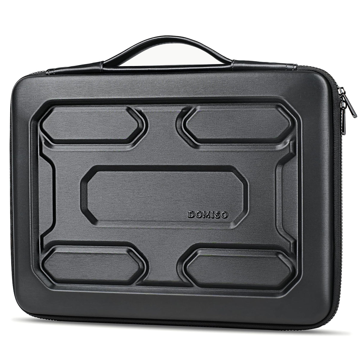 DOMISO 17 inch Laptop Sleeve with Handle Shockproof Computer Bag Waterproof EVA Protective Carrying Case for 17.3" MSI GS73VR Stealth Pro/HP Envy 17/LG Gram 17"/ROG Strix GL702VS, Black