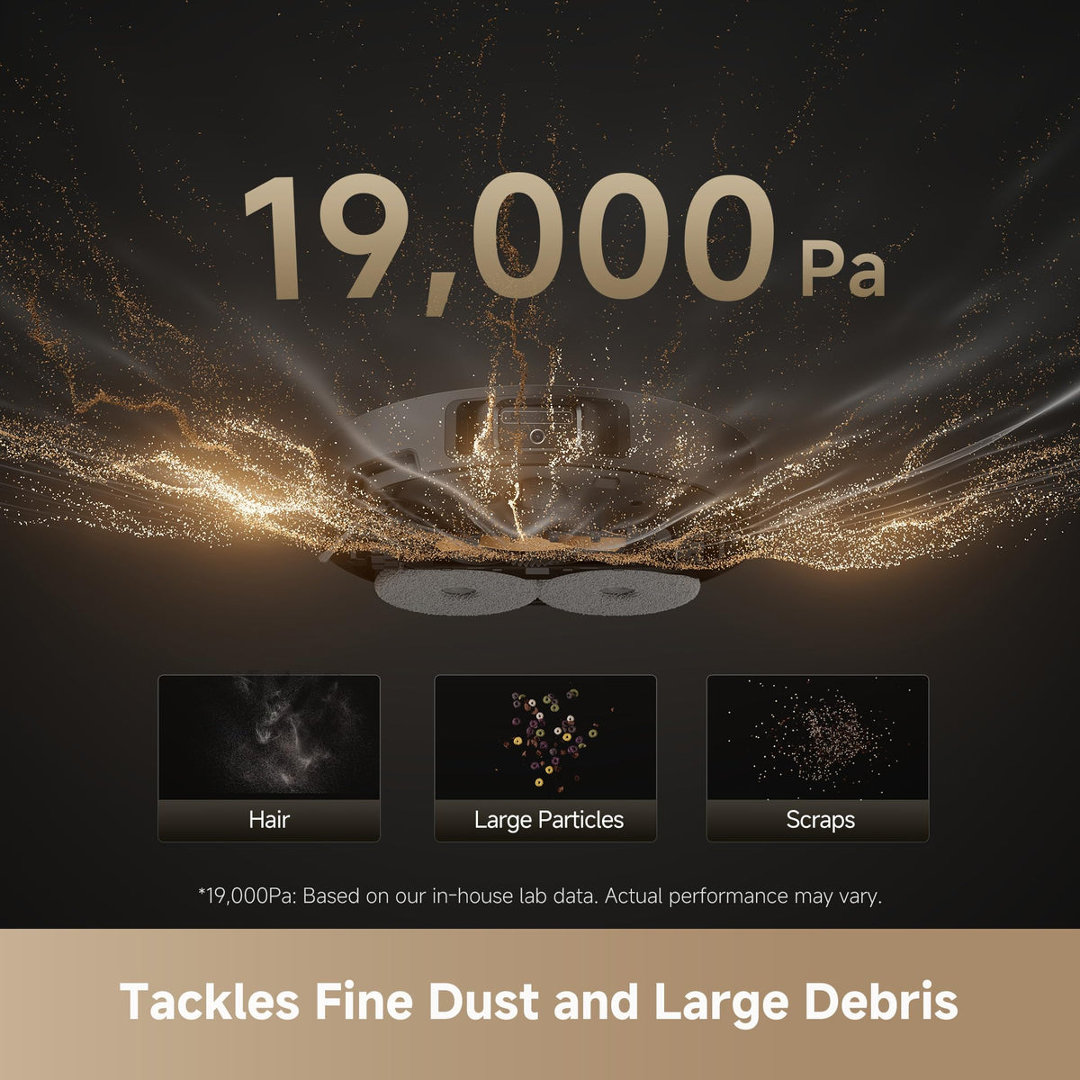 DREAME L40s Ultra Robot Vacuum and Mop, Auto-Empty, Mop Self-Cleaning, 1,9000Pa Suction, 100% Detangling DuoBrush, Extending Mops and Side Brush, 40mm Obstacle Clearing, App & Voice Control (Black)