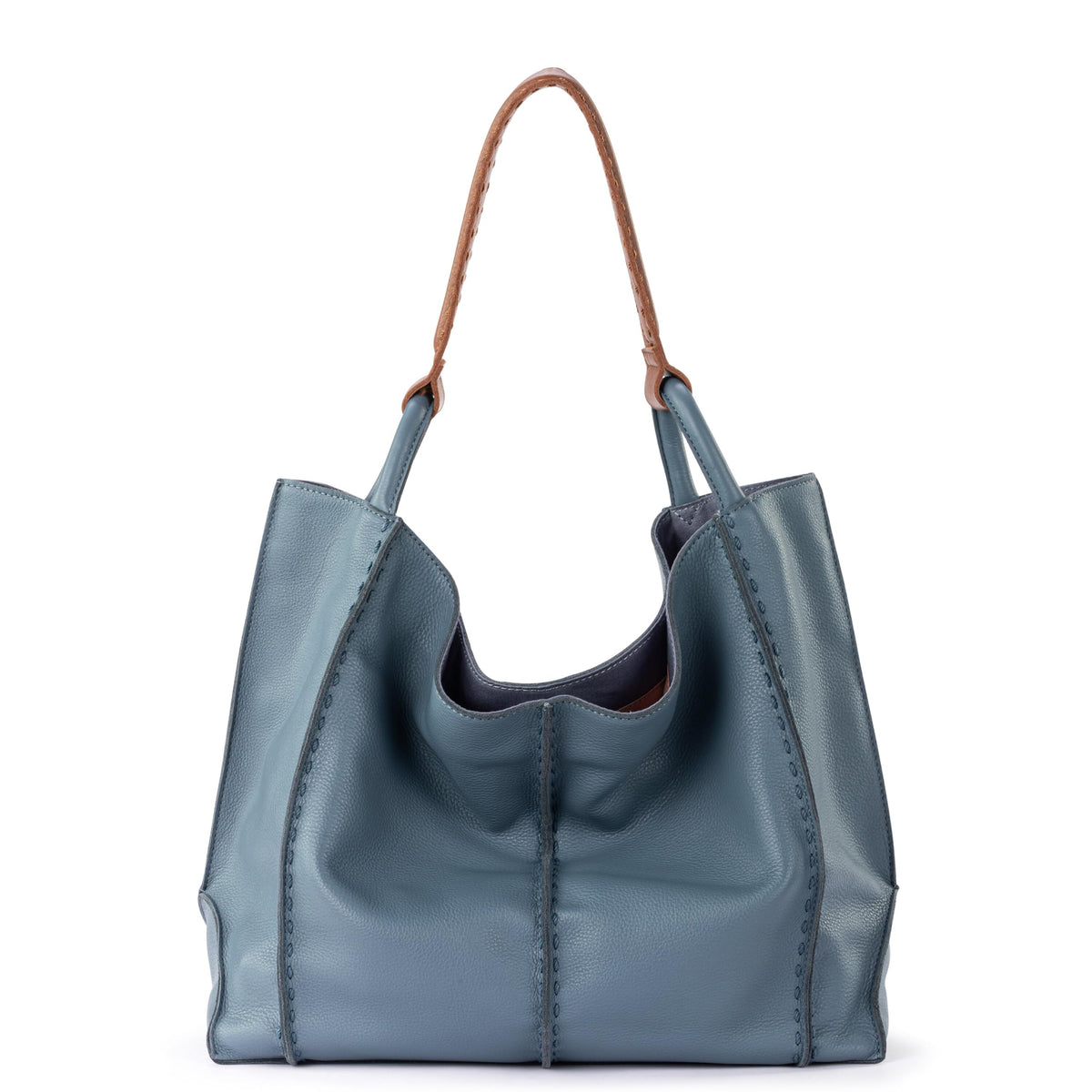 The Sak Los Feliz Large Tote Bag - Premium Leather Handbag With Stylish Design For Everyday - Roomy, Durable, Lined Purse With Shoulder Bag Strap, Zipper Pocket for Tavel, Beach Bag