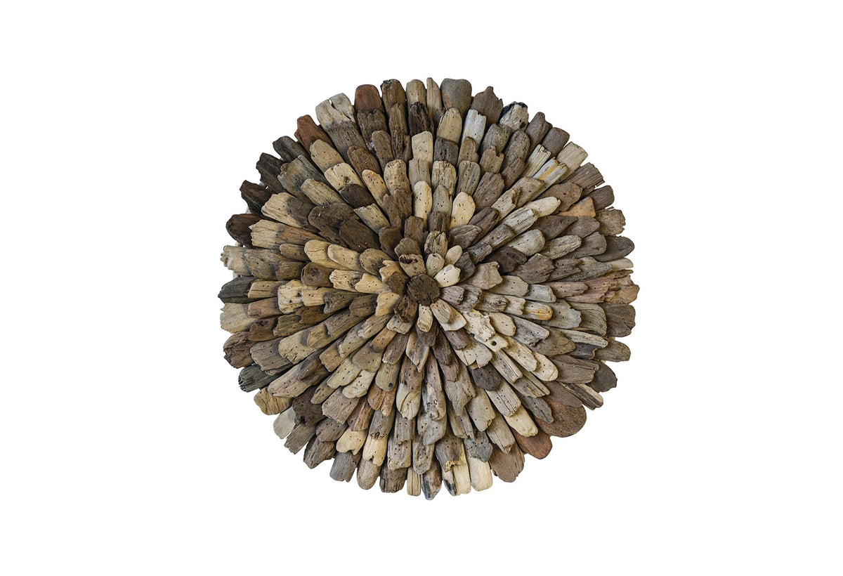 Creative Co-Op Round Driftwood Wall Décor