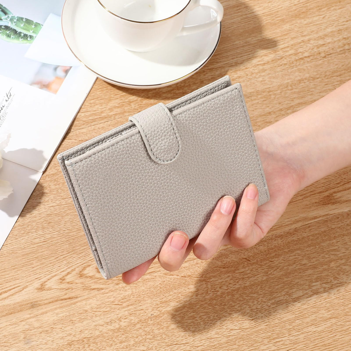 LEEXTON Passport Holder Wallet for Women,RFID Blocking Zippered Coins Pocket and Cash Slot Slim Compact Travel Wallet Passport Cover Case
