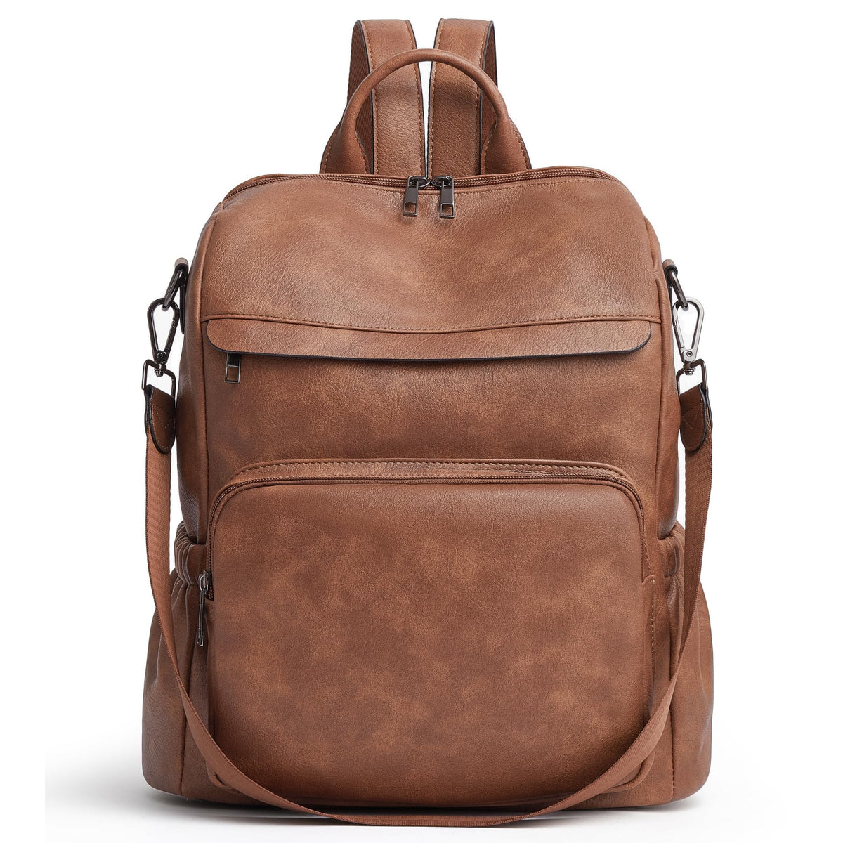 Botimmy Anti-Theft Backpack Purse for Women, Convertible 3-in-1 Vegan Leather Backpack with Hidden Zipper, Adjustable Shoulder & Crossbody Bag for Travel and Daily Commute