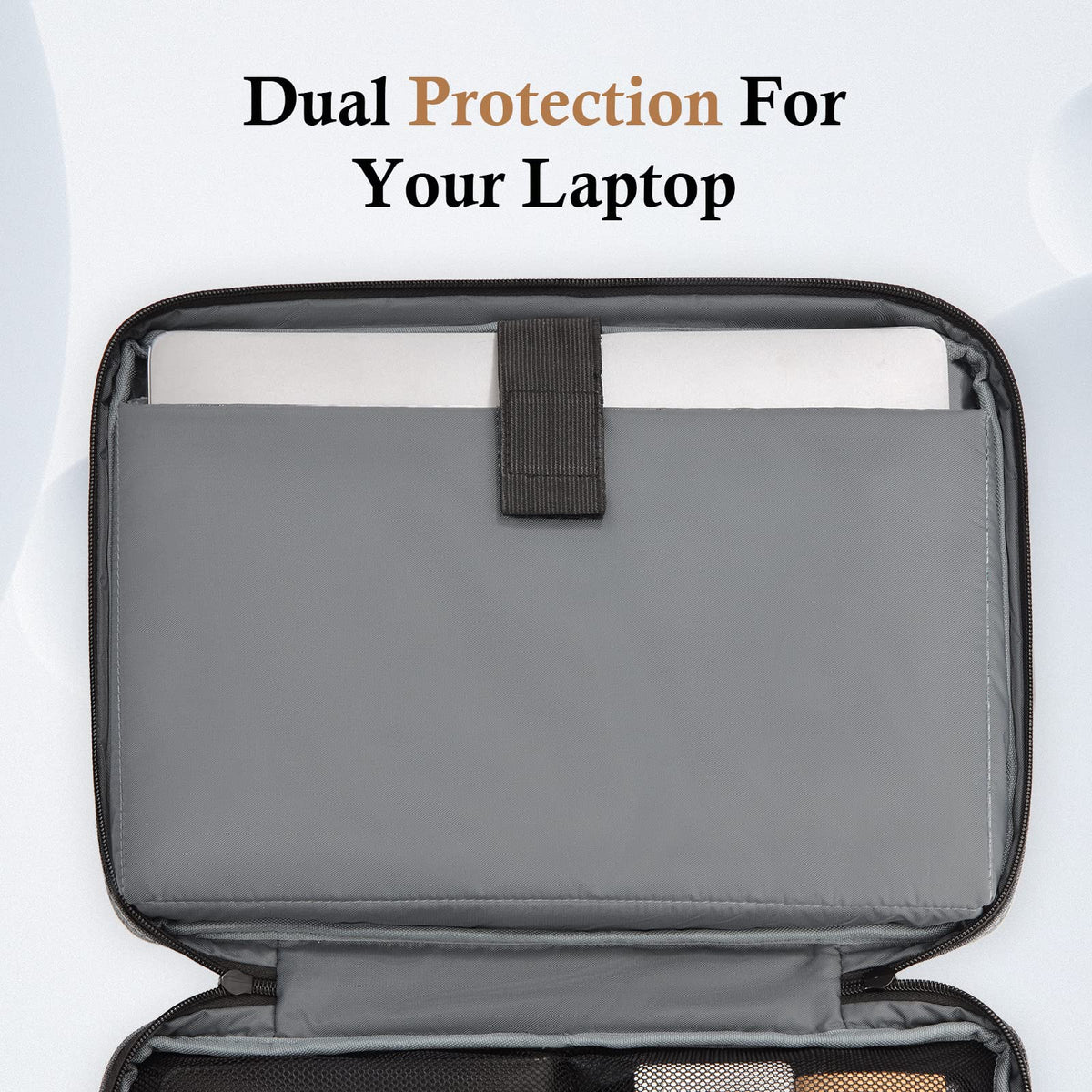 bagasin Laptop Sleeve Case, 15 15.6 16 inch TSA Laptop Sleeve Water Resistant with 4-Layer Protection, Computer Carrying Bag Compatible with MacBook, HP, Dell, Lenovo, Asus Notebook