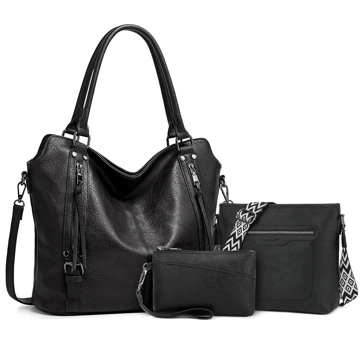 TANTOMI Tote Handbags for Women, Crossbody Bag Large Leather Hobo Purse Shoulder with Wallet Adjustable Straps