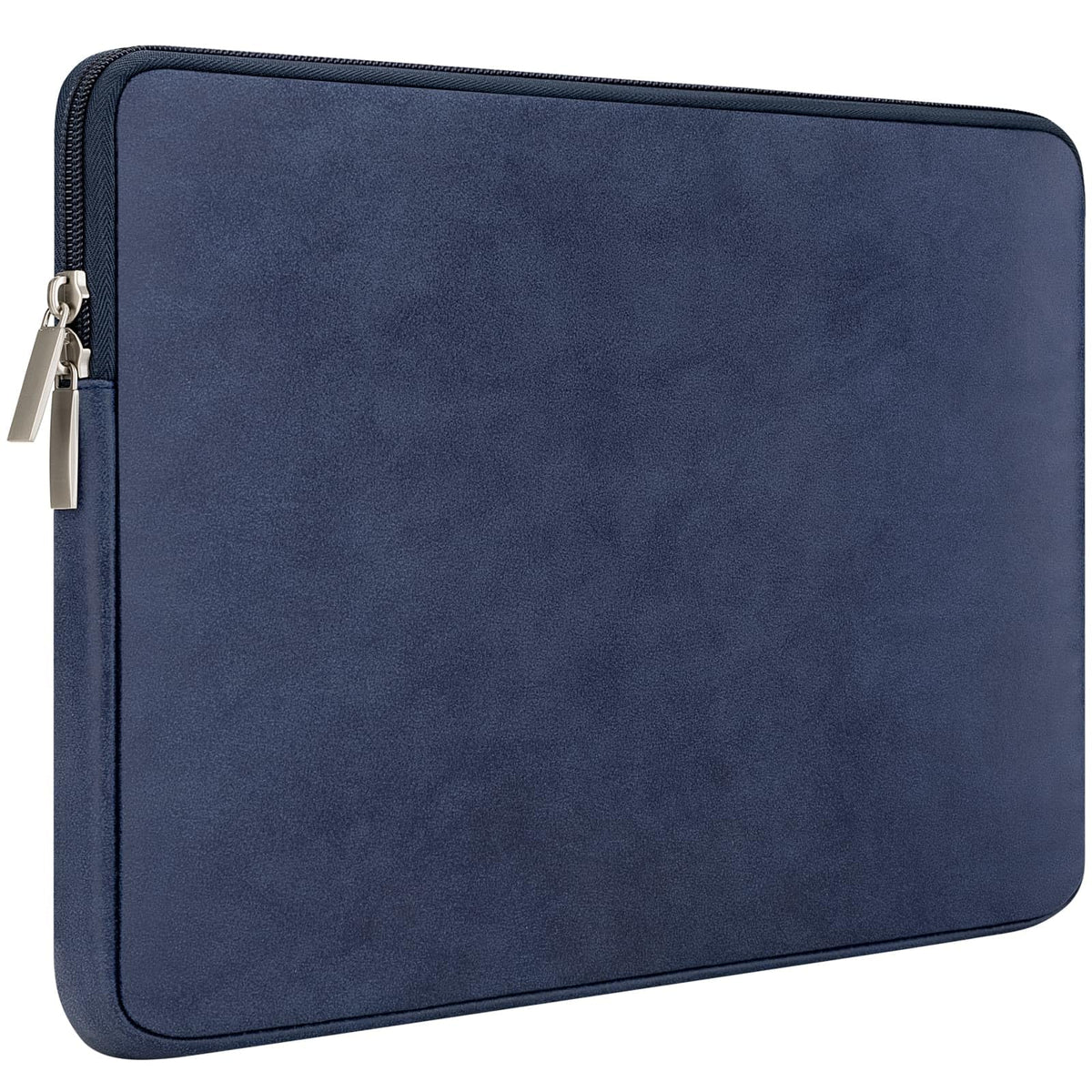 RAINYEAR 13 Inch Laptop Sleeve PU Suede Leather Case Water Resistant Cover Carrying Bag Compatible with 13.3" MacBook Air/Pro A3113 A3240 A2338 A2681 A2337 A2159 A2179 A2251 A2289(Deep Blue)