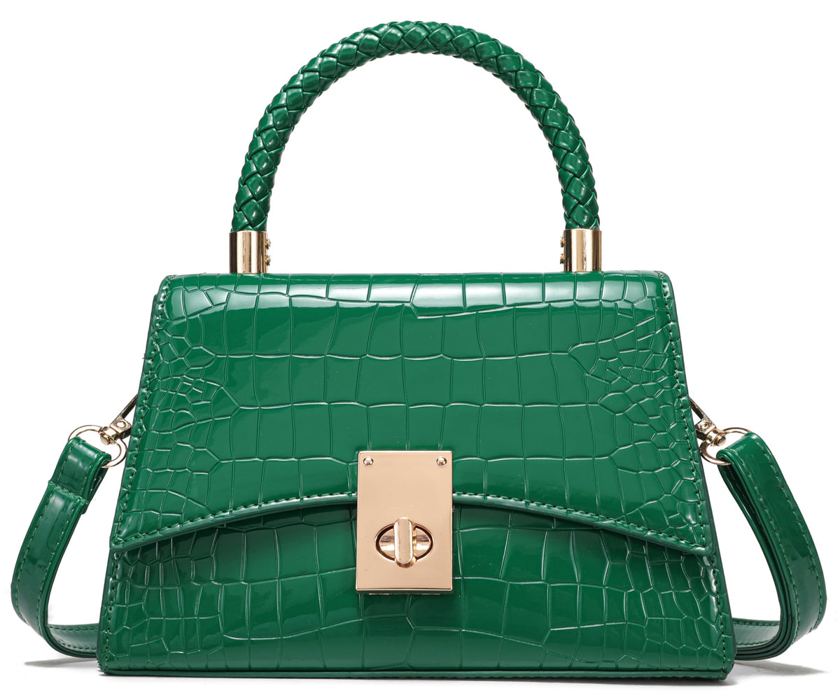 JHVYF Women Satchel Handbags Shoulder Bag Classic Small Crossbody Bags Ladies Cute Purses Satchels bag mini purse Deep Green bags