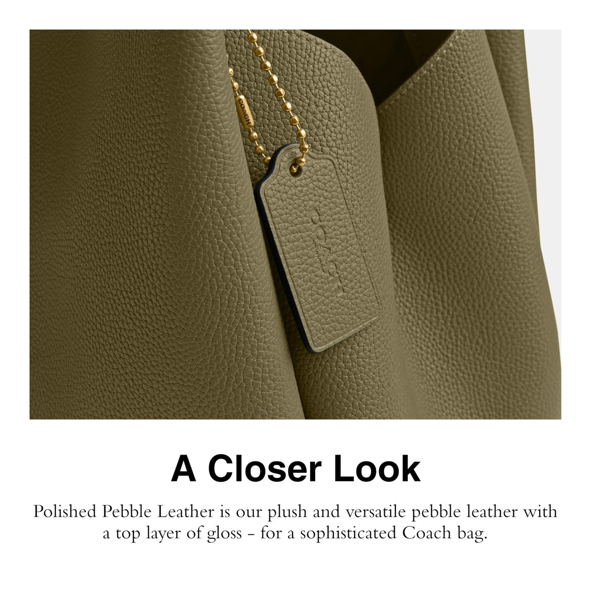 COACH Polished Pebble Leather Lana Shoulder Bag