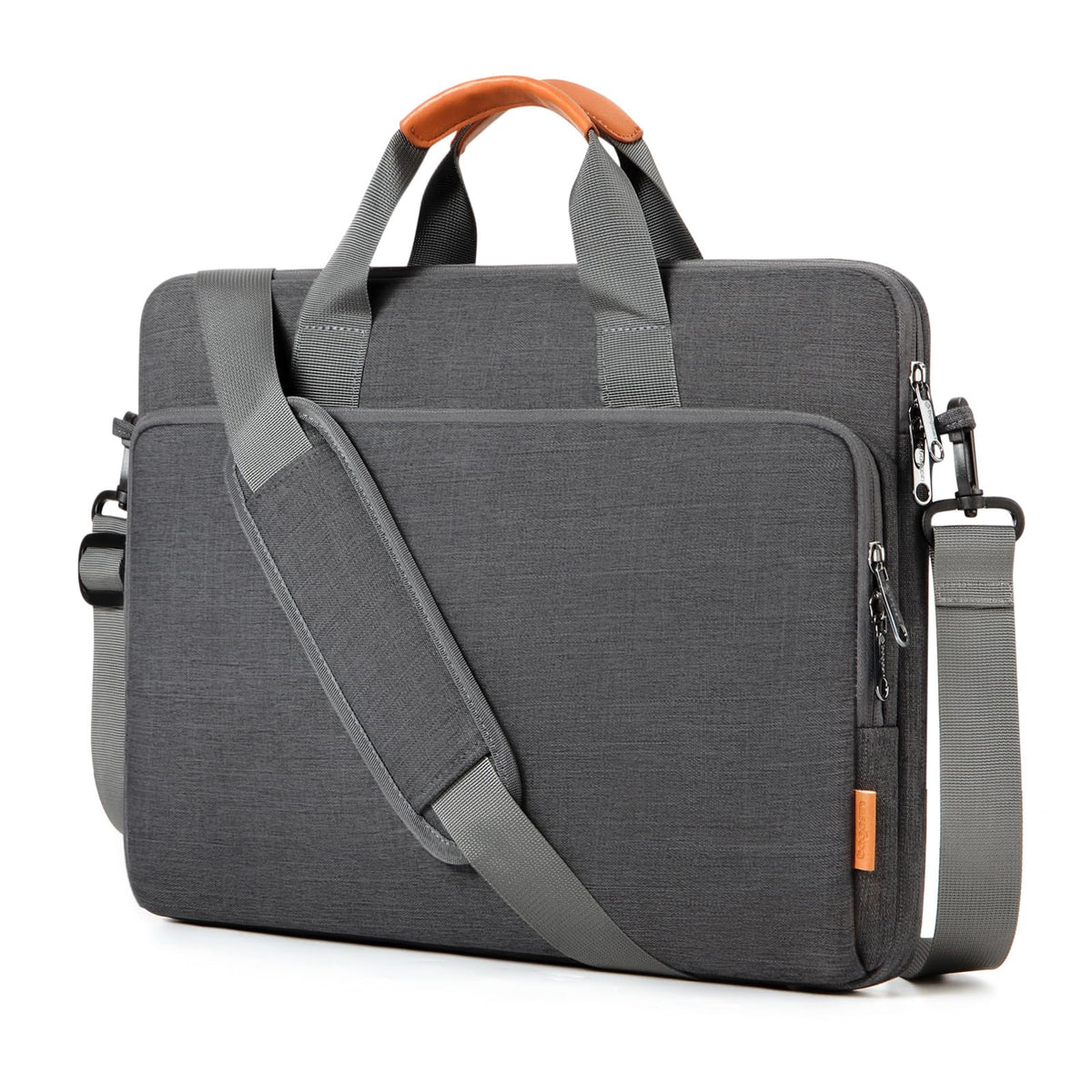 bagasin 17 17.3 18 inch Laptop Computer PC Shoulder Bag Carrying Case, Water-Repellent Fabric Briefcase, Lightweight Toploader, Business Casual or School