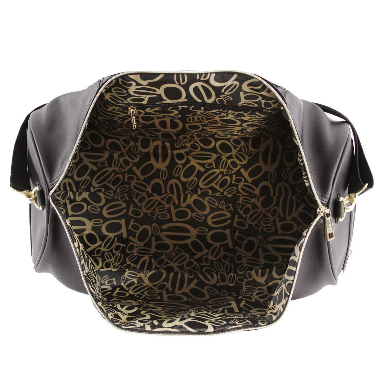 BEBE Ellisa Weekend Travel Bag For Women Weekender Bag, Black Croc