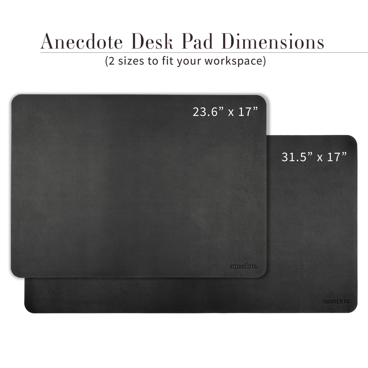 ANECDOTE Vegan Leather Desk Pad - 31.5"x17" Desk Mat for Your Office. This Quality Large Mouse Pad has Chic Elegance, Professional Look & Satisfying Touch - The Perfect Leather Mouse Pad for You!
