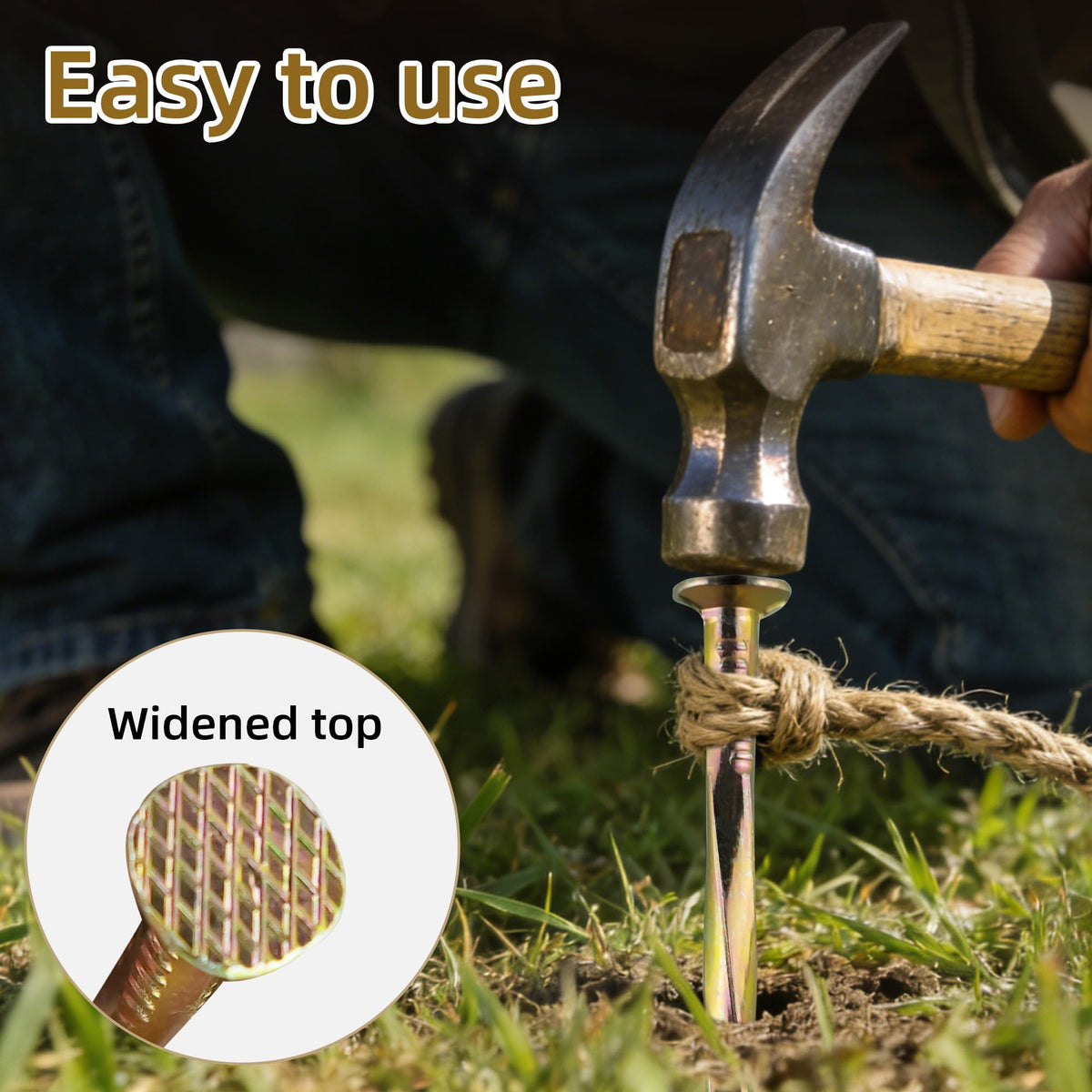 POSEOFFR Artificial Turf Stakes 6 Inch Spiral Galvanized Landscape Staples, Heavy Duty Weed Barrier Fabric Stakes for Paver Edging, Gardening Lawn Edging and More (50Pack)