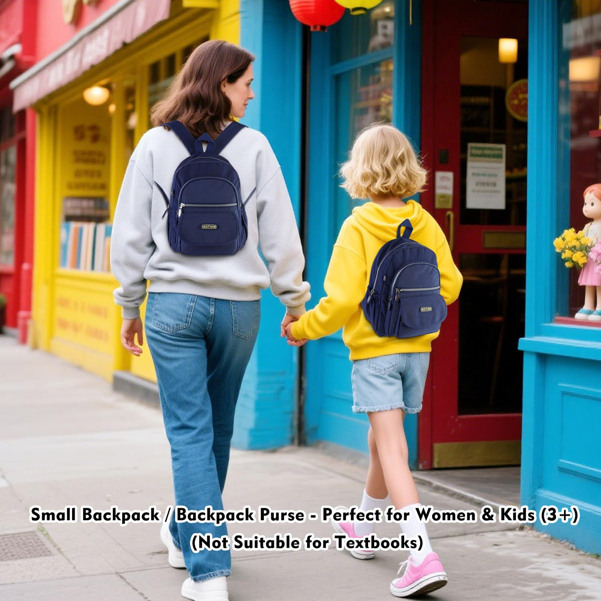 AOTIAN Mini Nylon Women Backpacks Casual Lightweight Small Daypack for Girls