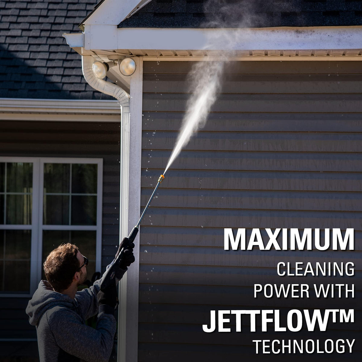 Greenworks 2300 PSI TruBrushless (2.3 GPM) Electric Pressure Washer, 25’ Hose, Quick Connect Wand, 15, 24, 40 Degree Soap and Turbo Nozzle