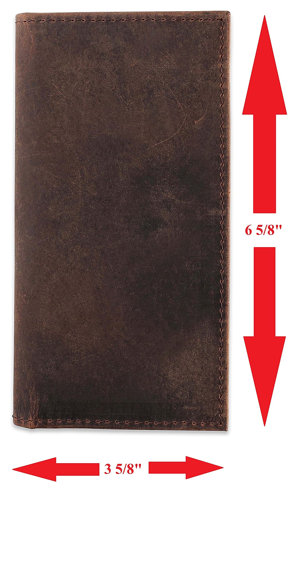 F&L CLASSIC Men's RFID Vintage Look premium Genuine Leather Long Bifold Wallet Checkbook Wallets,buffalo vintage leather